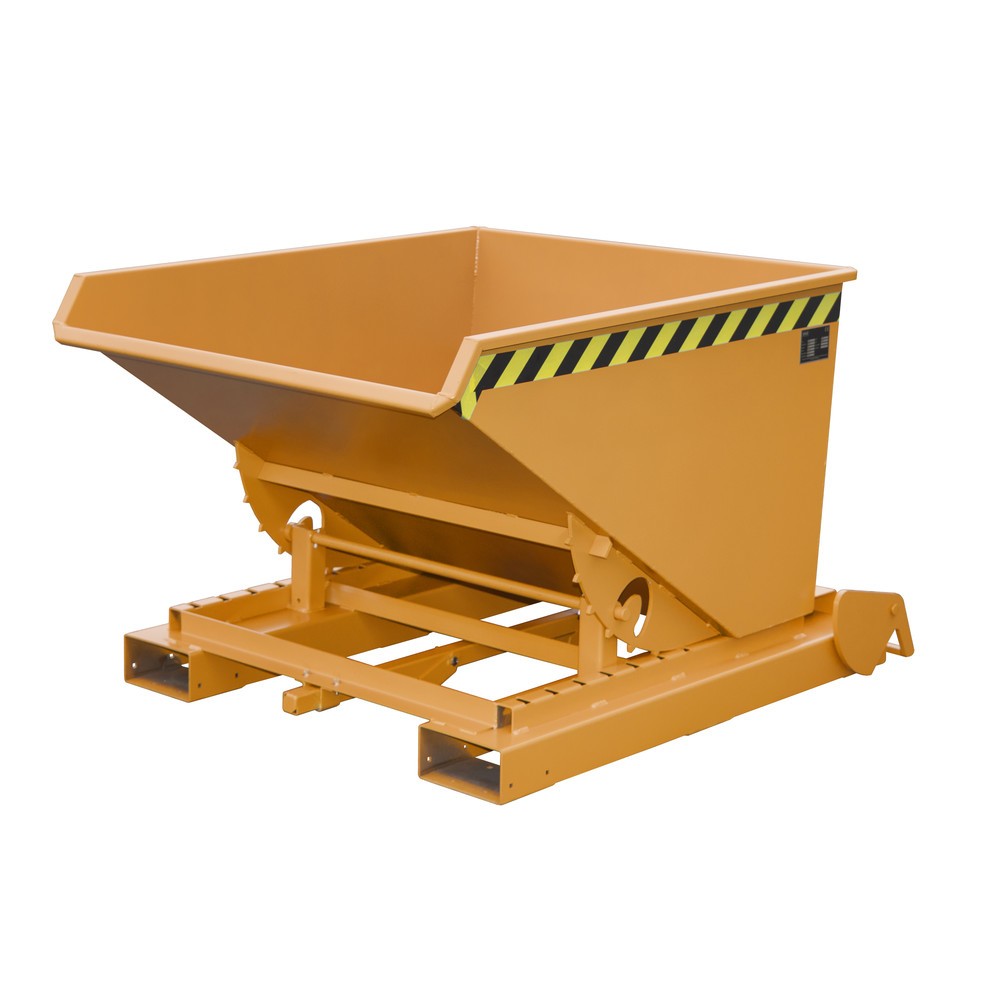 Produktabbildung Nr. 5: Bauer® Benne basculante à copeaux avec système automatique anti-affaissement, peinte, volume 0,9 m³, RAL 6011 vert réséda