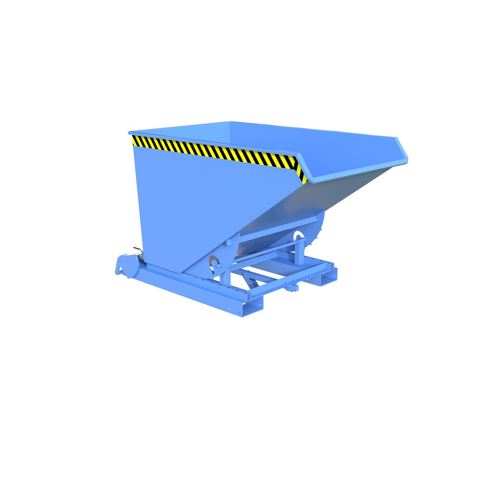 Produktabbildung Nr. 1: Bauer® Benne basculante à copeaux pour trains de remorques, peinte, volume 1,2 m³, RAL 5012 bleu clair