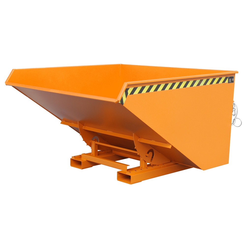 Produktabbildung Nr. 1: Bauer® Benne basculante avec mécanisme d'aide au basculement, peint, volume 2,1 m³, RAL 2000 orangé jaune