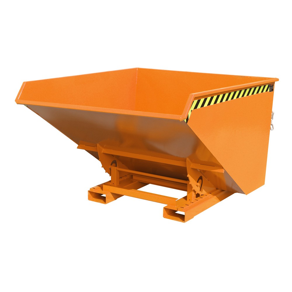 Produktabbildung Nr. 1: Bauer® Benne basculante avec mécanisme d'aide au basculement, peint, volume 1,7 m³, RAL 2000 orangé jaune