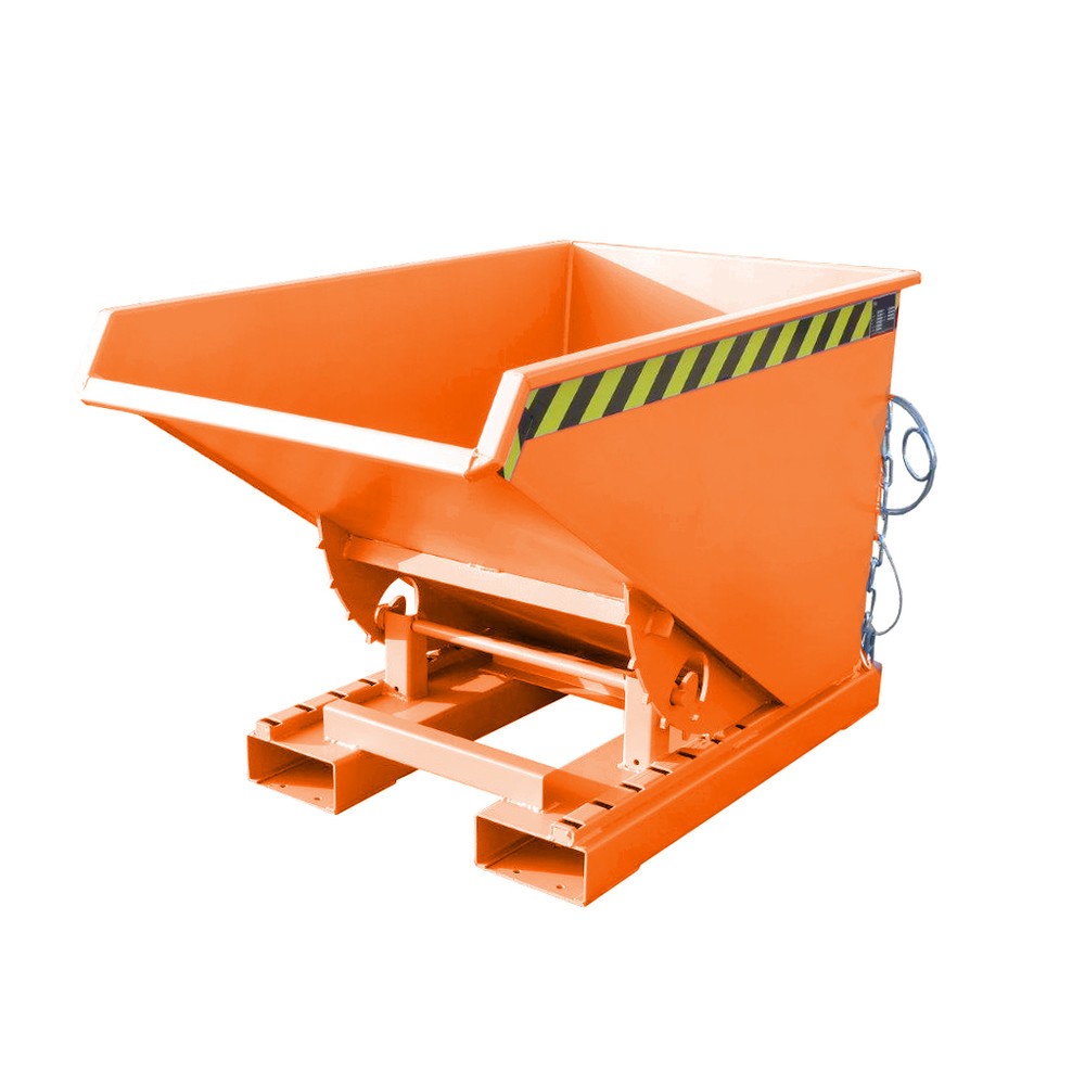 Produktabbildung Nr. 1: Bauer® Benne basculante avec mécanisme d'aide au basculement, peint, volume 0,3 m³, RAL 2000 orangé jaune