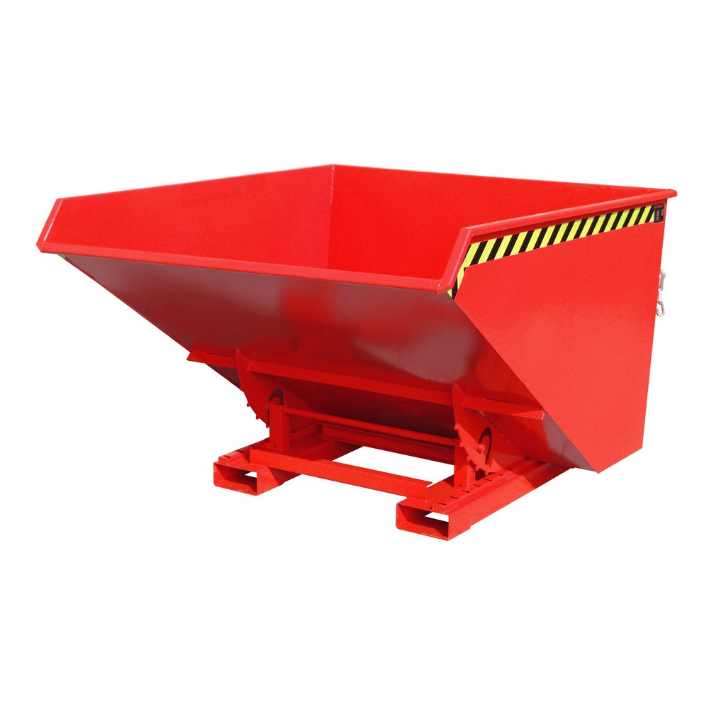 Produktabbildung Nr. 1: Bauer® Benne basculante avec mécanisme d'aide au basculement, peint, volume 1,7 m³, RAL 3000 rouge feu