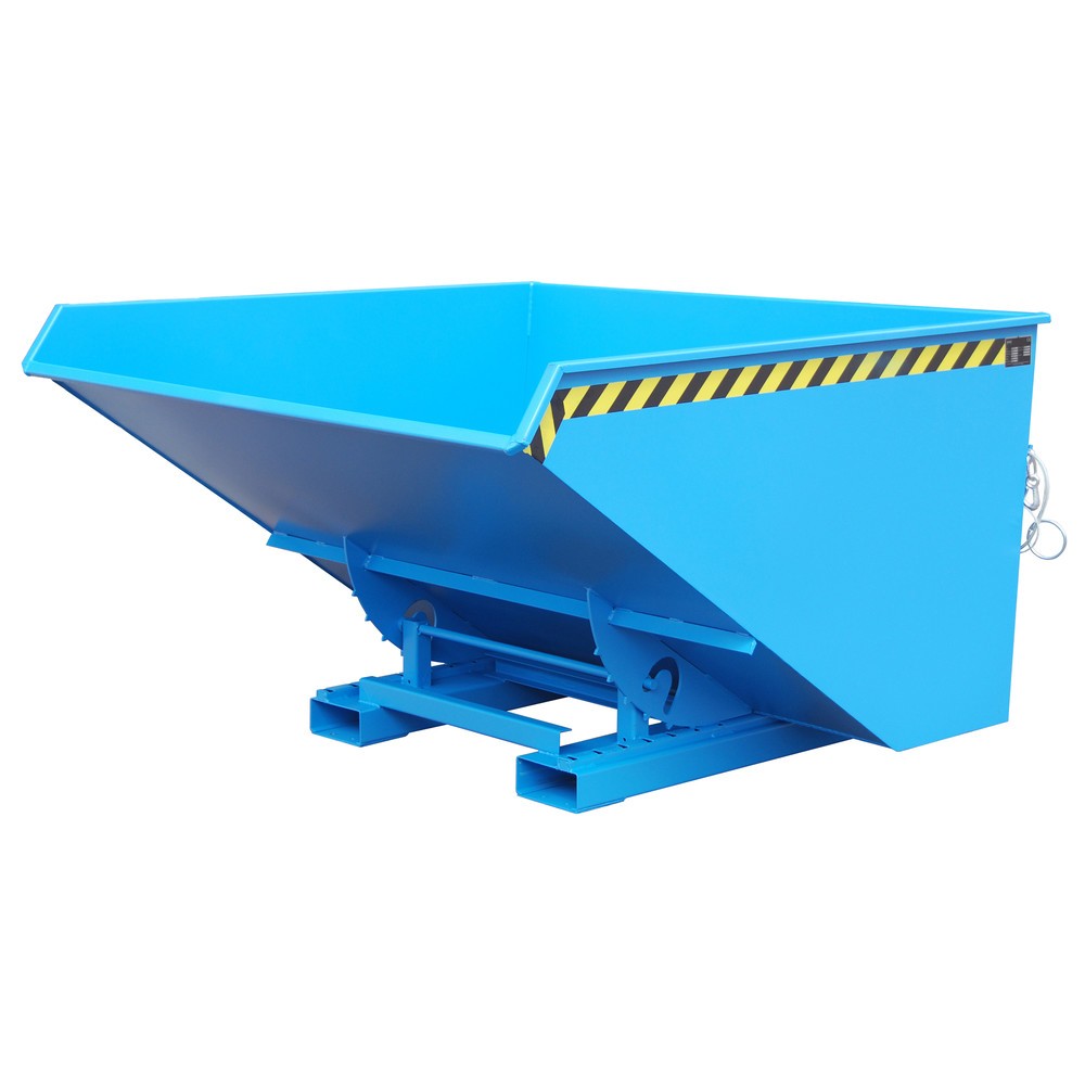 Produktabbildung Nr. 1: Bauer® Benne basculante avec mécanisme d'aide au basculement, peint, volume 2,1 m³, RAL 5012 bleu clair