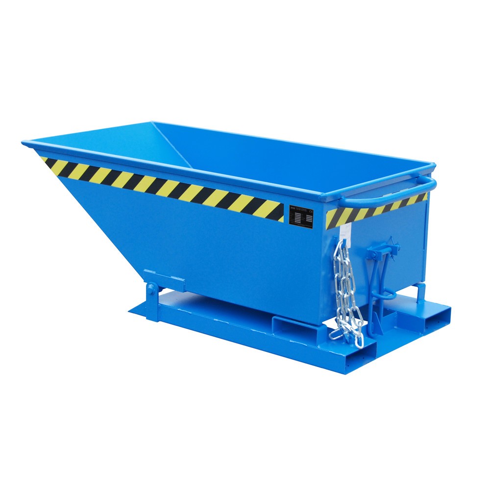 Illustration du produit: Bauer® Benne basculante, benne basse, peinte, volume 0,25 m³, RAL 5012 bleu clair