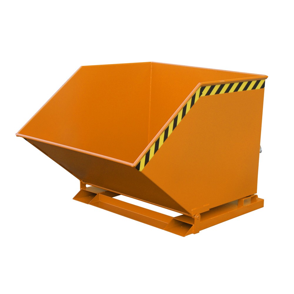 Illustration du produit: Bauer® Benne basculante, benne en forme de caisse, peinte, volume 1 m³, RAL 2000 orangé jaune