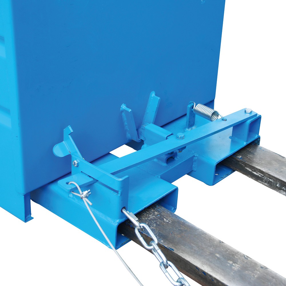 Produktabbildung Nr. 4: Bauer® Conteneur basculant compact, peint, volume 0,65 m³, RAL 3000 rouge feu