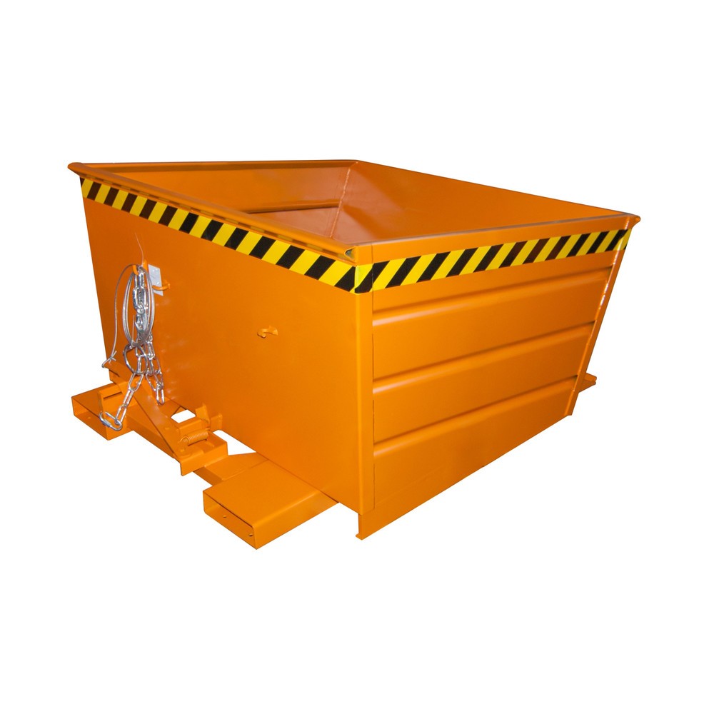 Illustration du produit: Bauer® Conteneur basculant compact, peint, volume 0,8 m³, RAL 2000 orangé jaune