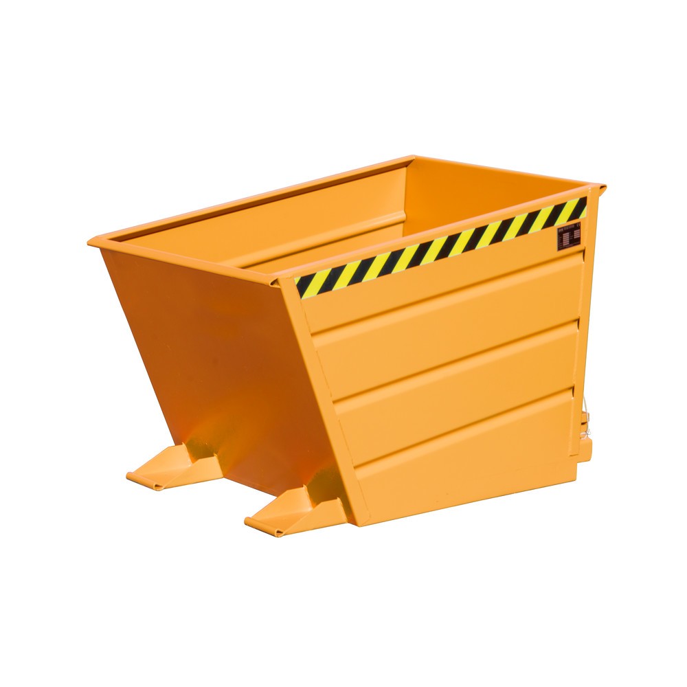 Illustration du produit: Bauer® Conteneur basculant compact, peint, volume 0,65 m³, RAL 2000 orangé jaune