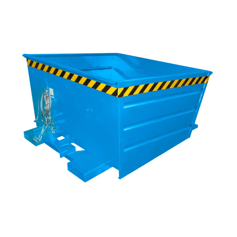 Illustration du produit: Bauer® Conteneur basculant compact, peint, volume 0,8 m³, RAL 5012 bleu clair