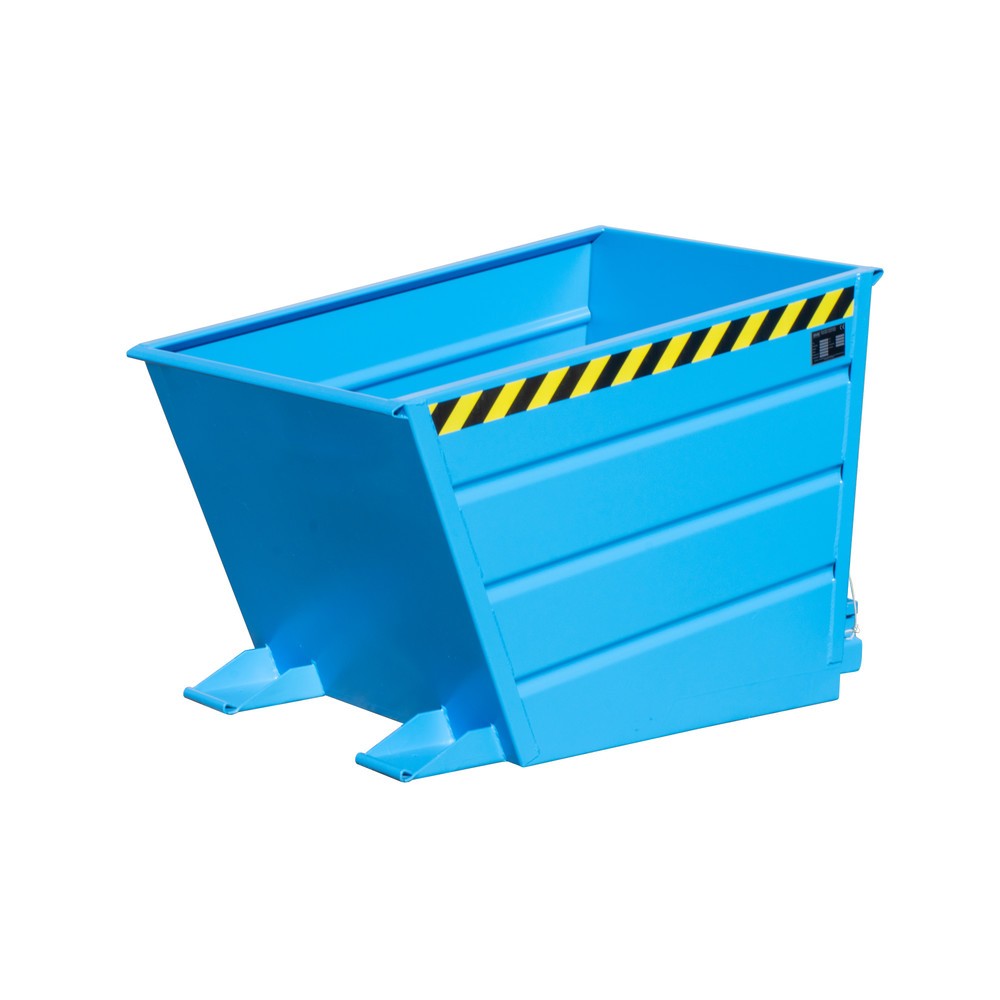 Illustration du produit: Bauer® Conteneur basculant compact, peint, volume 0,65 m³, RAL 5012 bleu clair
