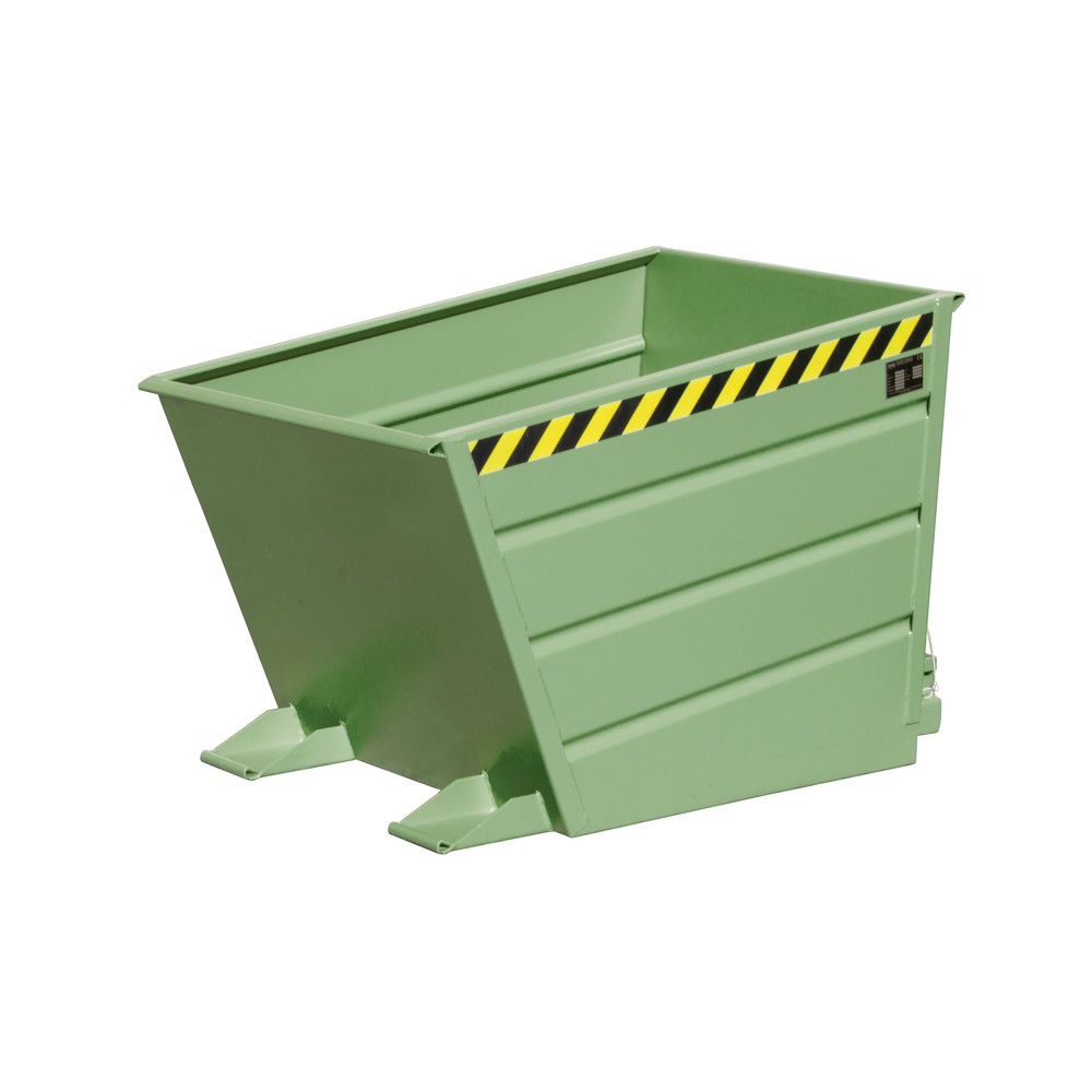Illustration du produit: Bauer® Conteneur basculant compact, peint, volume 0,65 m³, RAL 6011 vert réséda
