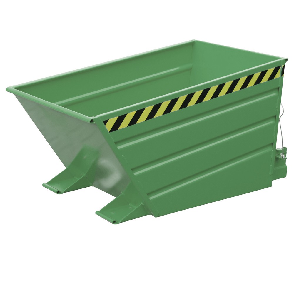 Illustration du produit: Bauer® Conteneur basculant compact, peint, volume 0,5 m³, RAL 6011 vert réséda