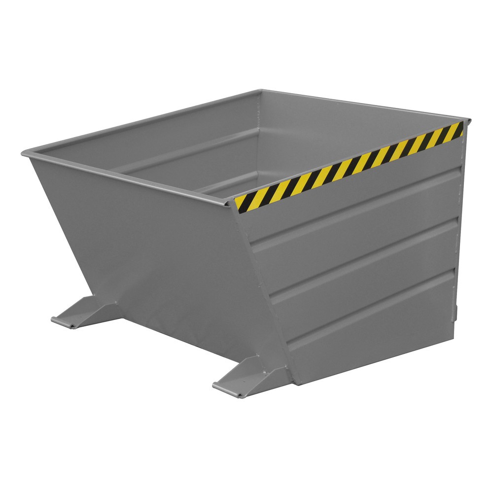 Illustration du produit: Bauer® Conteneur basculant compact, peint, volume 1 m³, RAL 7005 gris souris