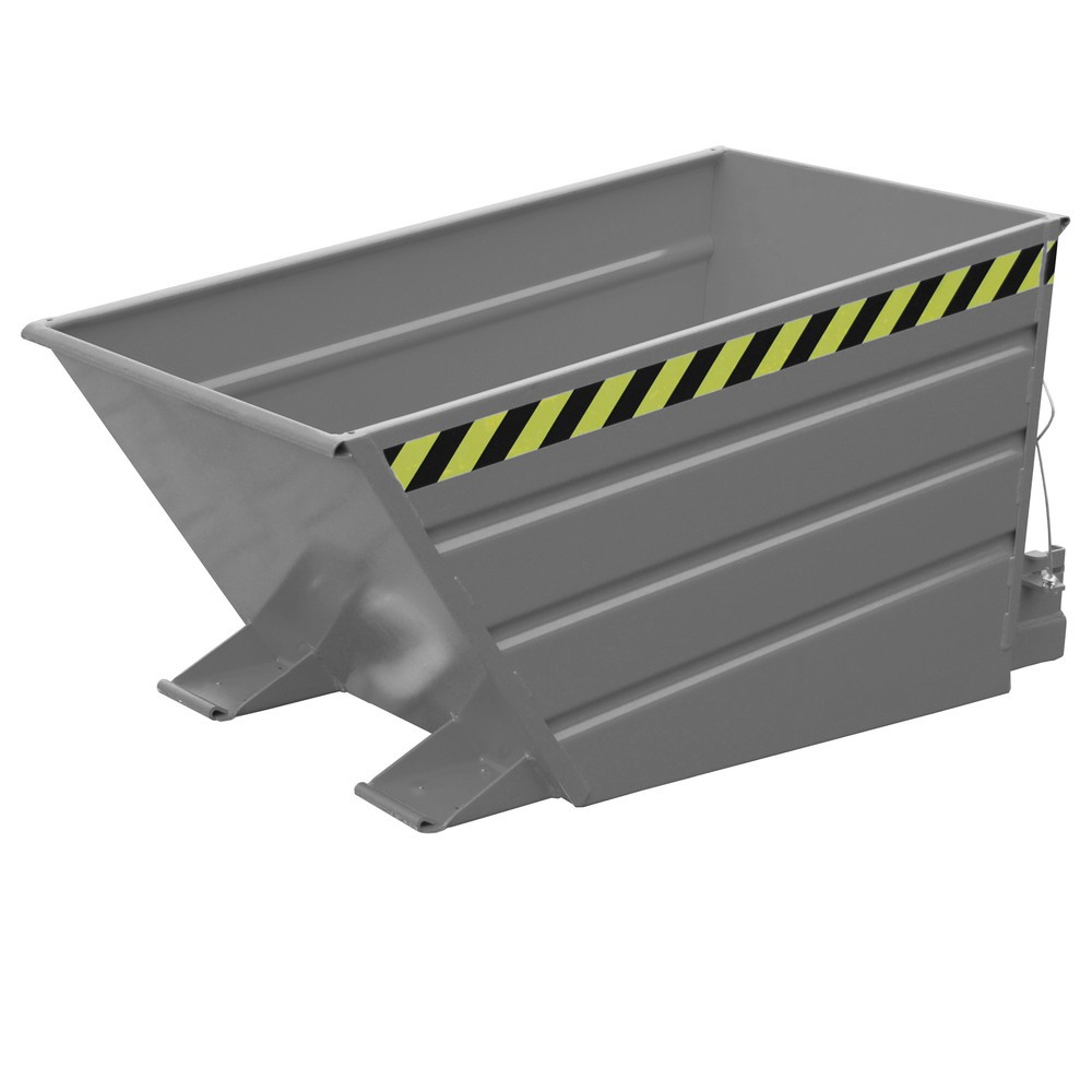 Illustration du produit: Bauer® Conteneur basculant compact, peint, volume 0,5 m³, RAL 7005 gris souris