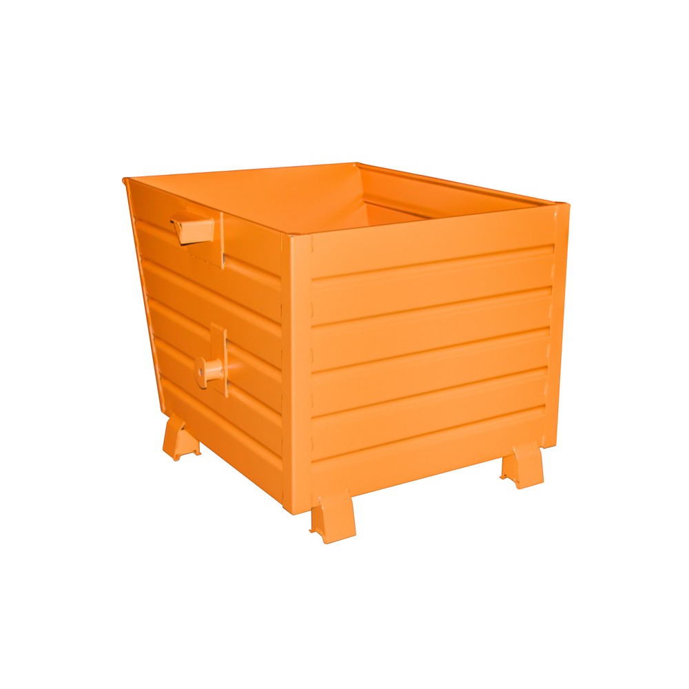 Illustration du produit: Bauer® Benne basculante empilable, peint, volume 0,9 m³, RAL 2000 orangé jaune