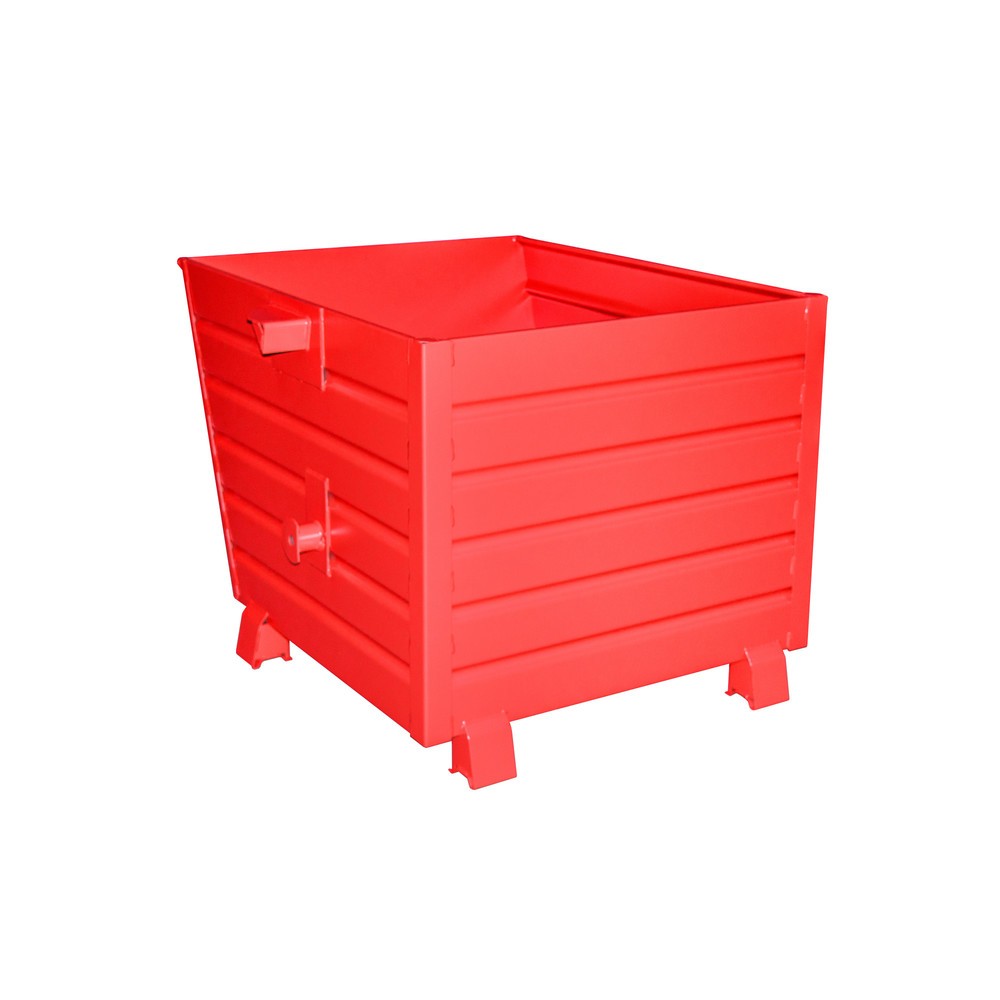 Illustration du produit: Bauer® Benne basculante empilable, peint, volume 0,9 m³, RAL 3000 rouge feu