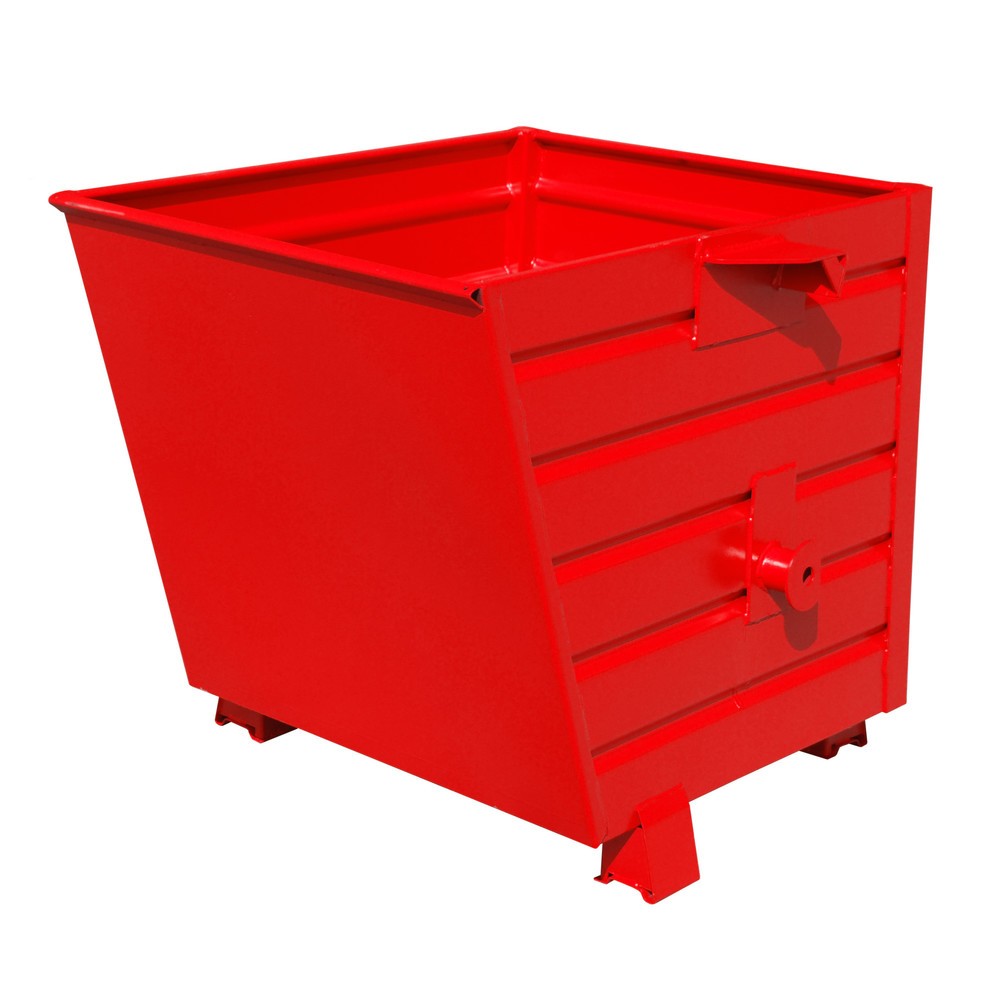 Illustration du produit: Bauer® Benne basculante empilable, peint, volume 0,55 m³, RAL 3000 rouge feu