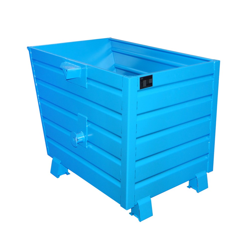 Illustration du produit: Bauer® Benne basculante empilable, peint, volume 0,7 m³, RAL 5012 bleu clair