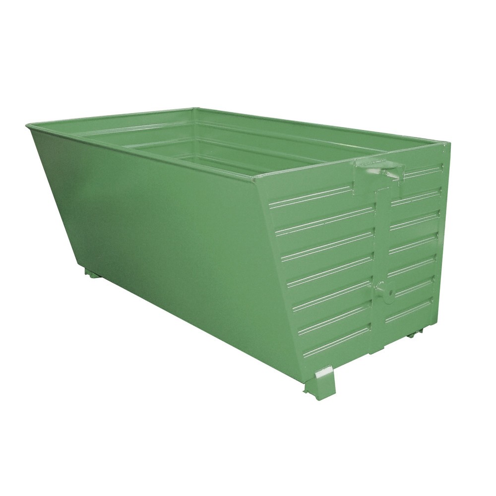 Produktabbildung Nr. 1: Bauer® Benne basculante empilable, peint, volume 2 m³, RAL 6011 vert réséda