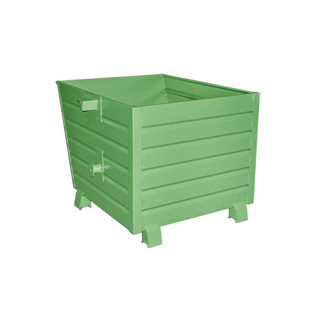 Illustration du produit: Bauer® Benne basculante empilable, peint, volume 0,9 m³, RAL 6011 vert réséda