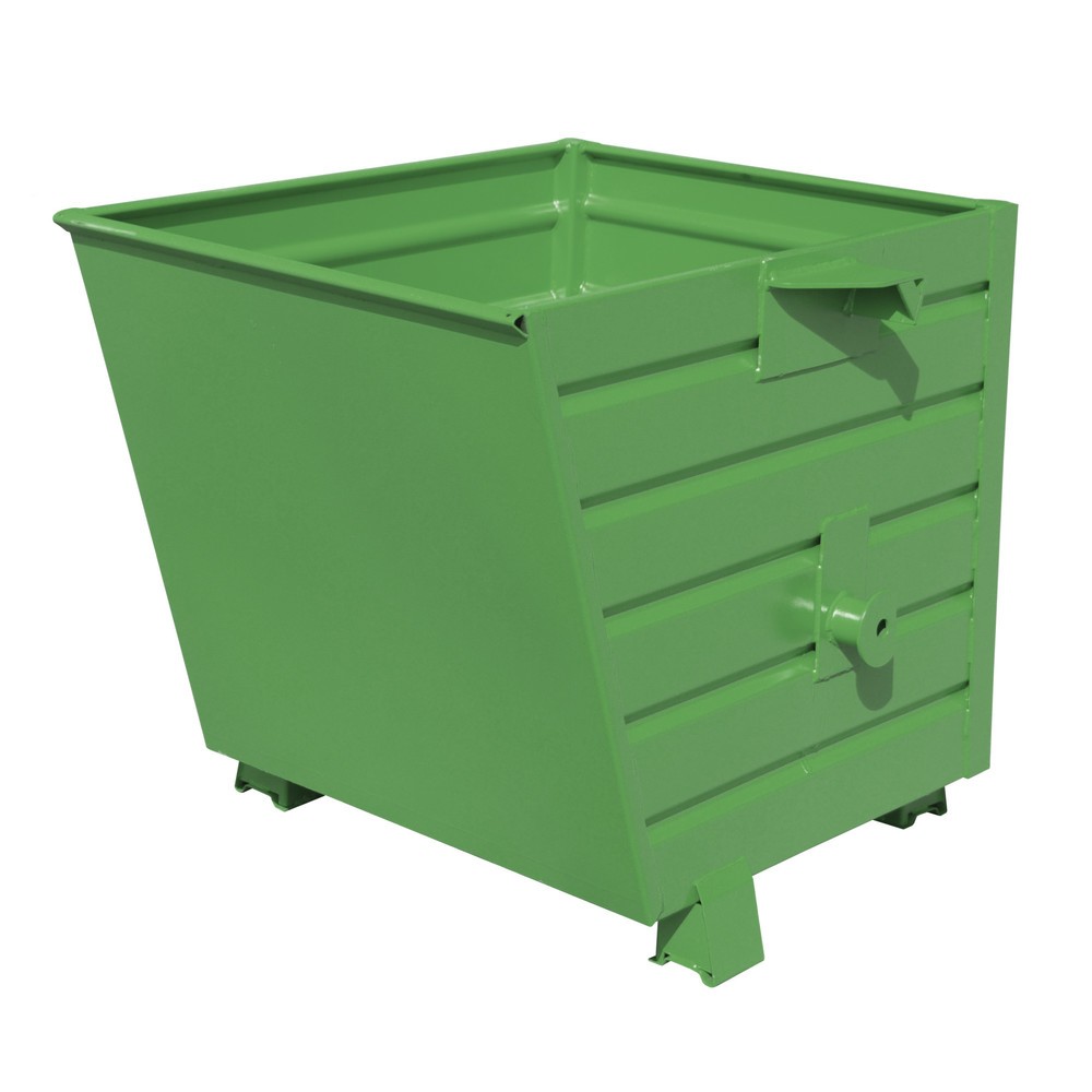 Illustration du produit: Bauer® Benne basculante empilable, peint, volume 0,55 m³, RAL 6011 vert réséda