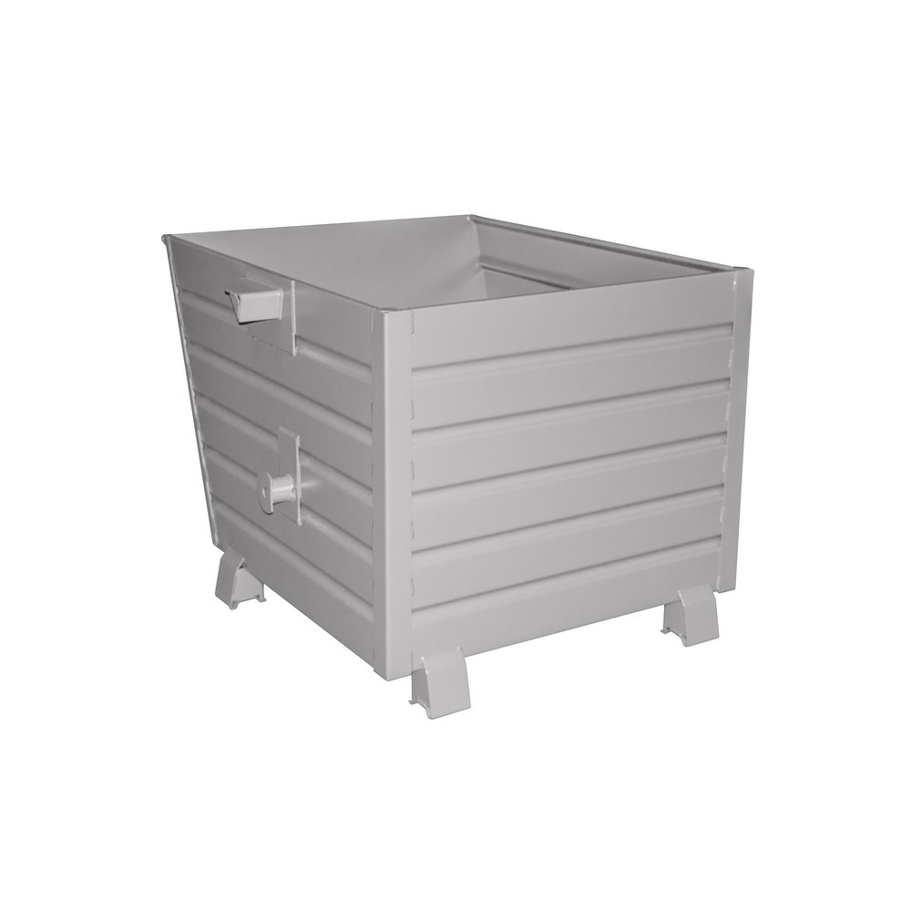 Illustration du produit: Bauer® Benne basculante empilable, peint, volume 0,9 m³, RAL 7005 gris souris
