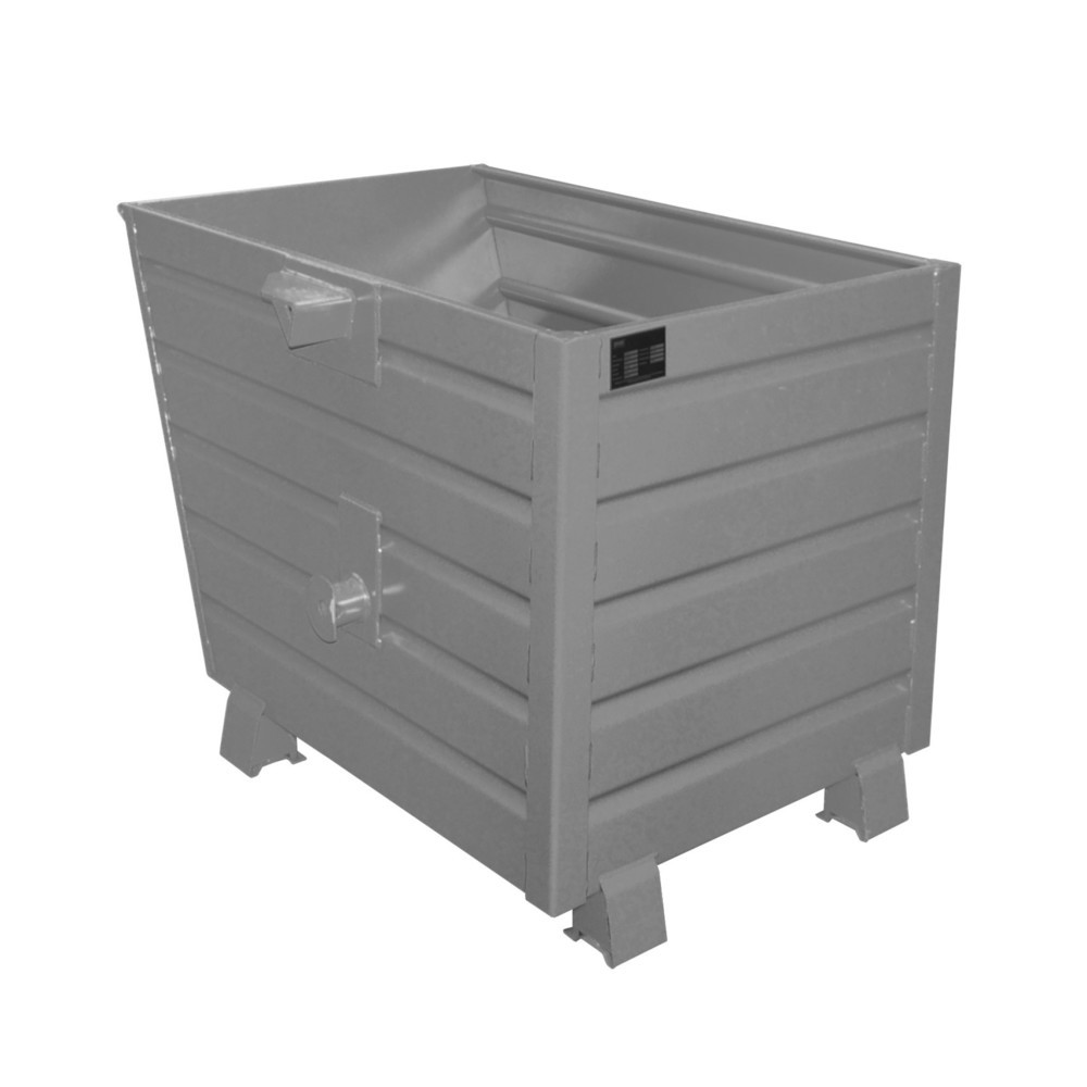 Illustration du produit: Bauer® Benne basculante empilable, peint, volume 0,7 m³, RAL 7005 gris souris