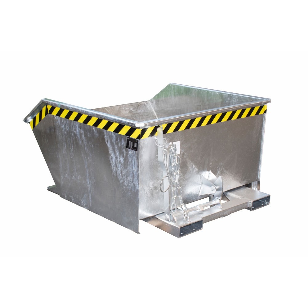 Illustration du produit: Bauer® Benne basculante, faible hauteur de construction, galvanisée, capacité de charge 1 000 kg, volume 0,75 m³