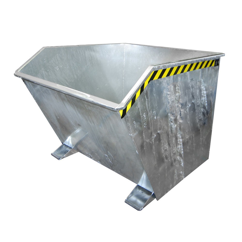 Illustration du produit: Bauer® Benne basculante, faible hauteur de construction, galvanisée, capacité de charge 1 500 kg, volume 2 m³