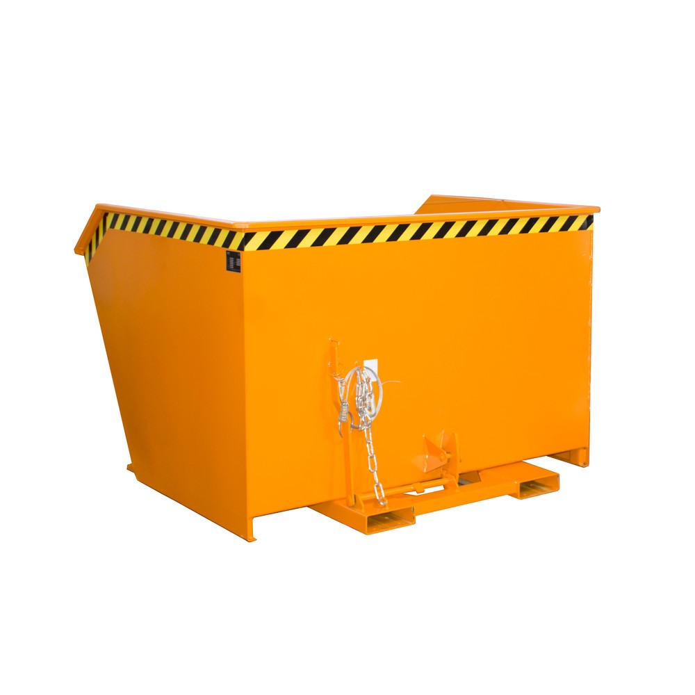 Illustration du produit: Bauer® Benne basculante, construction basse, peint, volume 2 m³, RAL 2000 orangé jaune