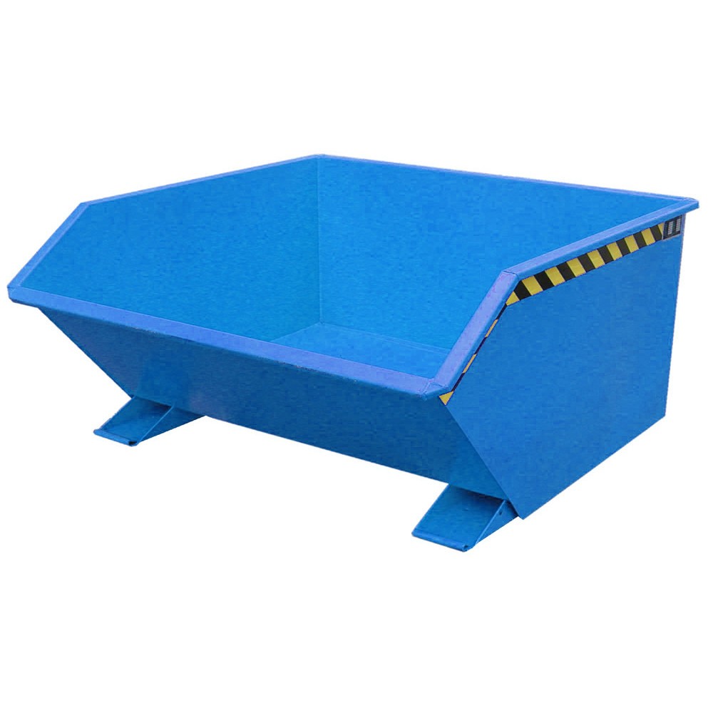 Produktabbildung Nr. 1: Bauer® Benne basculante, construction basse, peint, volume 0,75 m³, RAL 5012 bleu clair