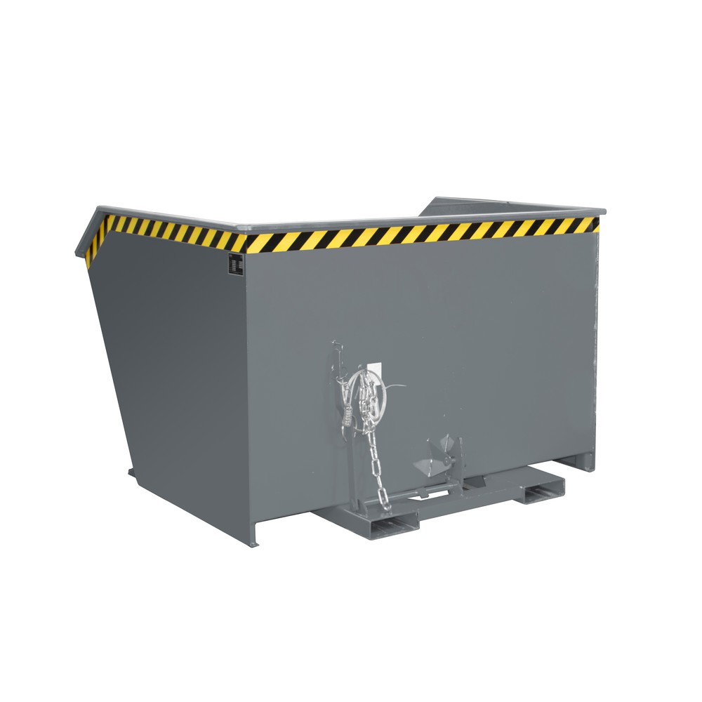 Illustration du produit: Bauer® Benne basculante, construction basse, peint, volume 2 m³, RAL 7005 gris souris