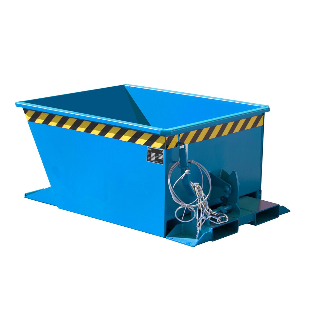 Illustration du produit: Bauer® Bennes basculantes pour trains de remorques, peintes, volume 0,3 m³, RAL 5012 bleu clair