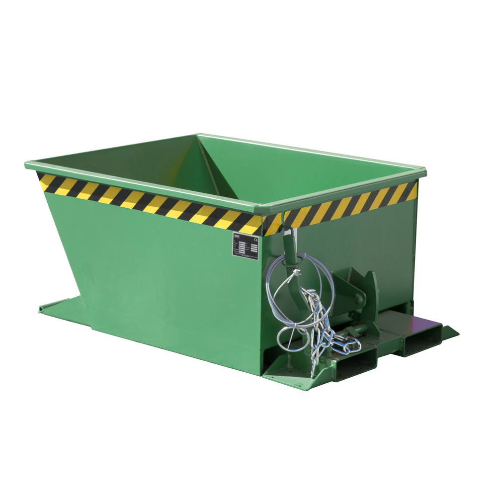 Illustration du produit: Bauer® Bennes basculantes pour trains de remorques, peintes, volume 0,3 m³, RAL 6011 vert réséda
