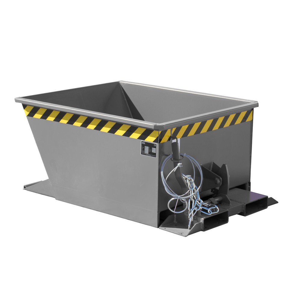 Illustration du produit: Bauer® Bennes basculantes pour trains de remorques, peintes, volume 0,3 m³, RAL 7005 gris souris