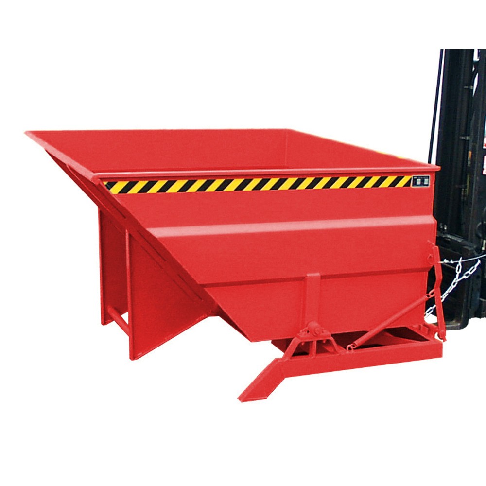 Produktabbildung Nr. 5: Bauer® Benne basculante à structure grande contenance, peinte, volume 3 m³, RAL 3000 rouge feu