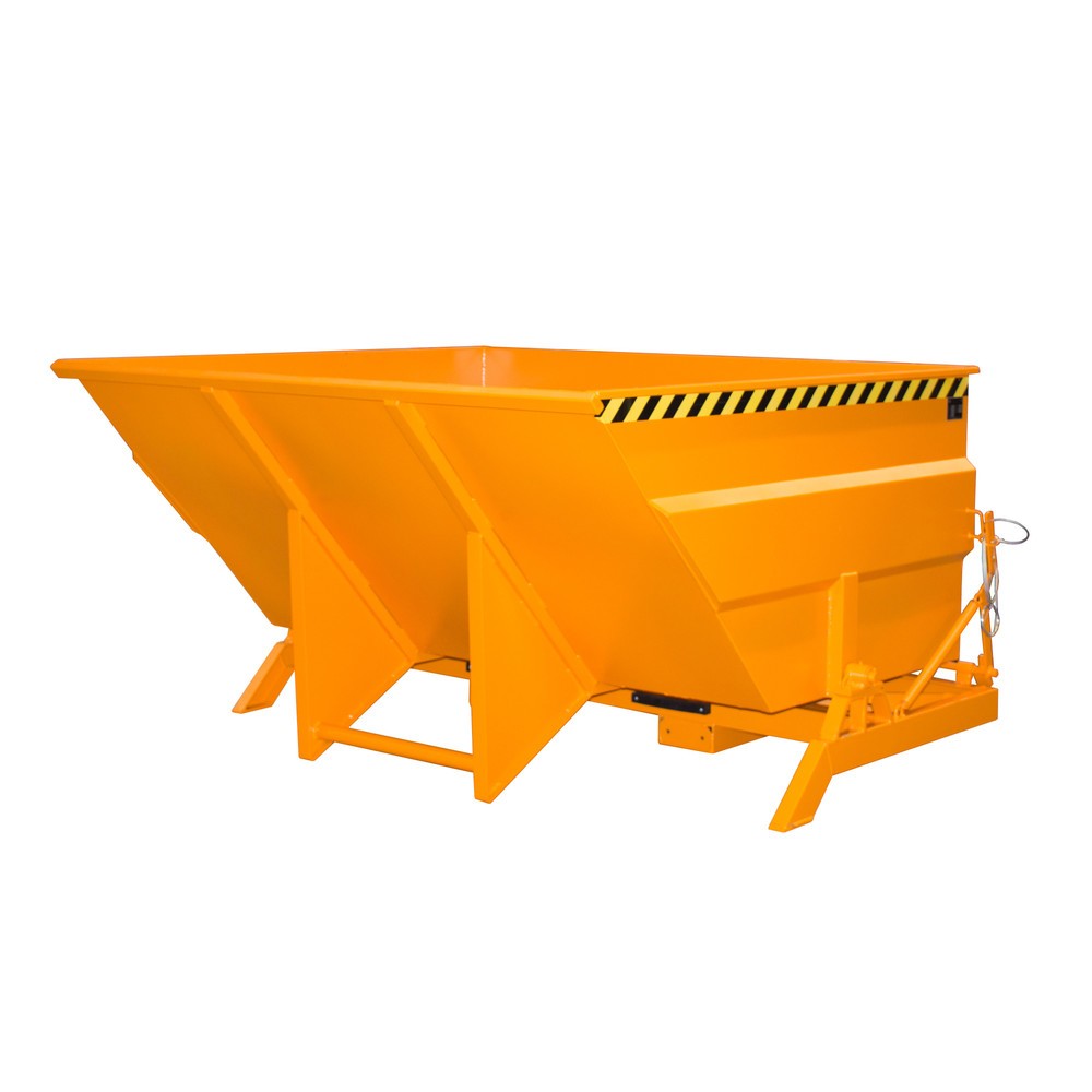 Produktabbildung Nr. 1: Bauer® Benne basculante à structure grande contenance, peinte, volume 3 m³, RAL 2000 orangé jaune