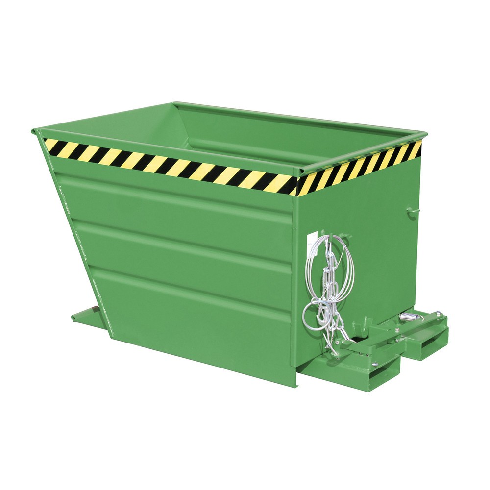 Illustration du produit: Bauer® Benne basculante type VG, volume 0,55 m³, RAL 6011 vert réséda