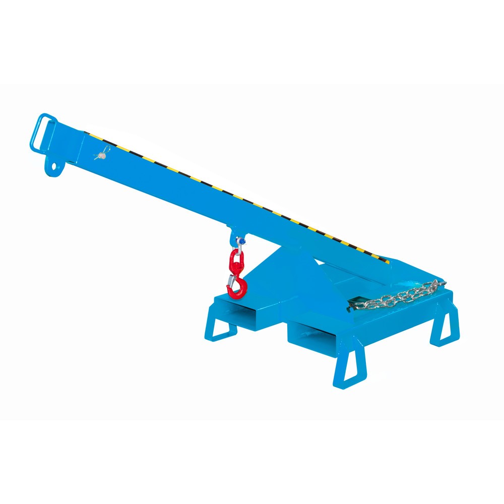 Produktabbildung Nr. 4: Bauer® Bras de charge modèle 3, télescopique, 2 positions de crochet, longueur de base 1 600 mm, capacité de charge 1 000 kg, bleu clair