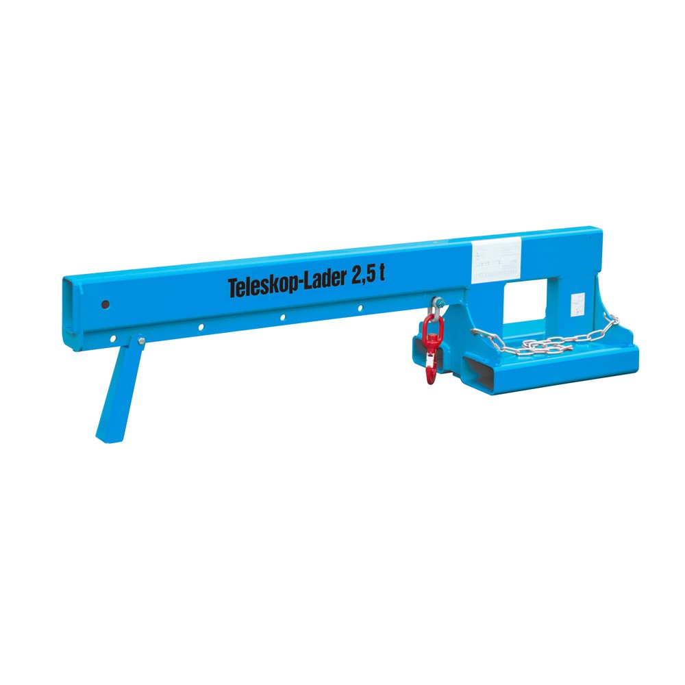 Illustration du produit: Bauer® Chargeur télescopique type KT-K, portée jusqu’à 1 870 mm, capacité de charge jusqu’à 2 500 kg, RAL 5012 bleu clair