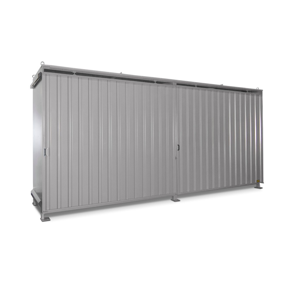 Illustration du produit: Bauer® Conteneur à étagère pour 12x EP / 8x CP3, 2 niveaux, 2 portes coulissantes, gris souris