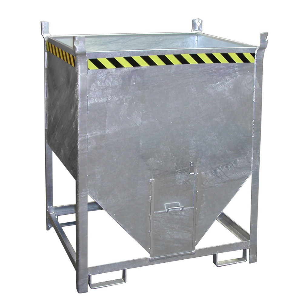 Produktabbildung Nr. 1: Bauer® Conteneur silo à fermeture coulissante, galvanisé, capacité de charge 1 500 kg, volume 1 m³