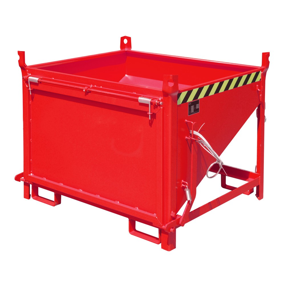Produktabbildung Nr. 1: Bauer® Silo avec clapet, peint, volume 0,5 m3, RAL 3000 rouge feu