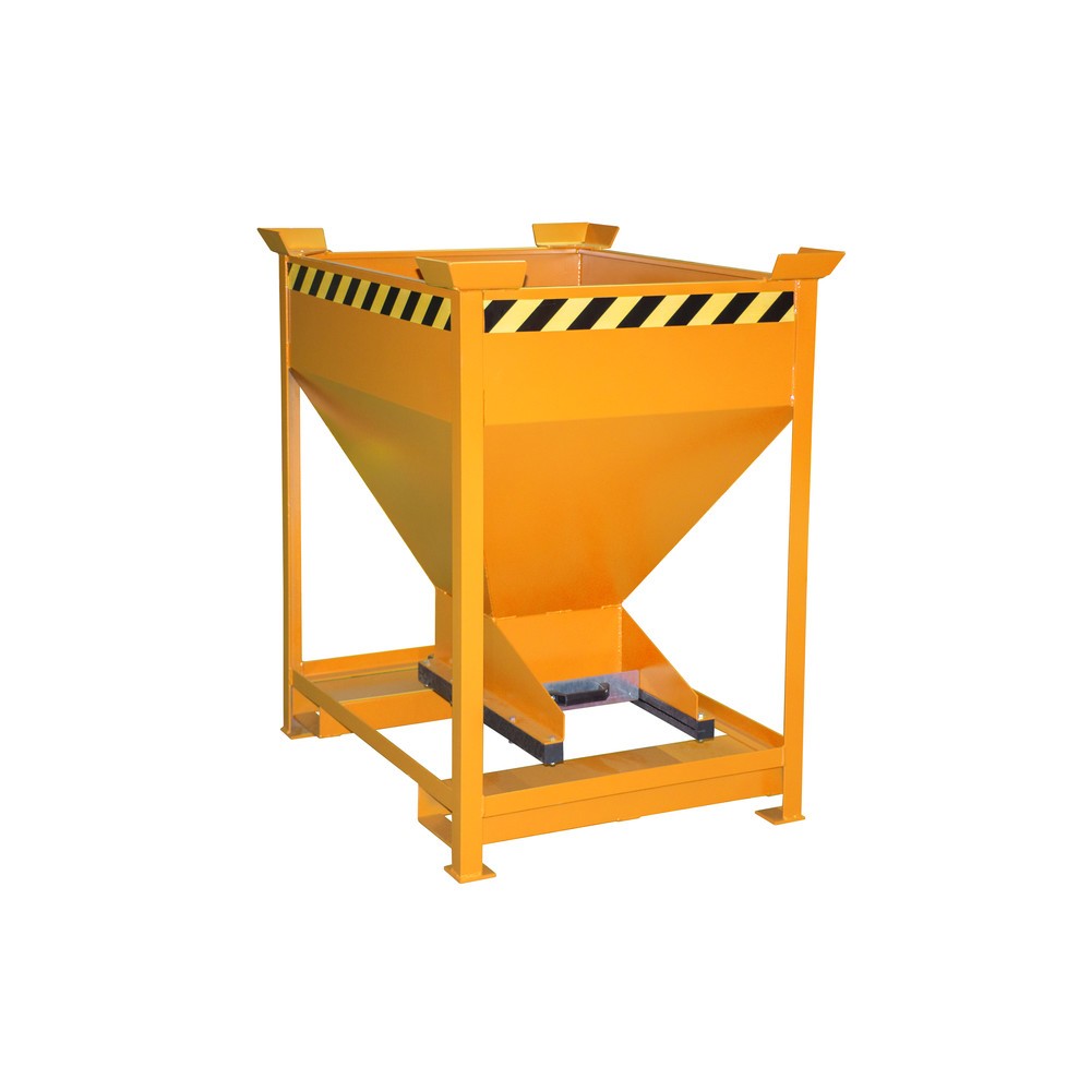 Illustration du produit: Bauer® Silo, avec fermeture coulissante + entrées de fourche, peint, volume 0,375 m², RAL 2000 orangé jaune