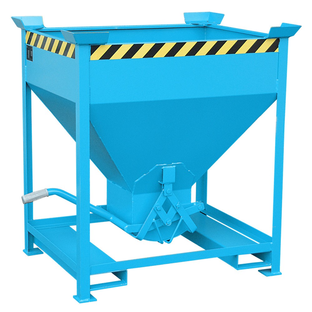 Produktabbildung Nr. 1: Bauer® Silo avec fermeture en ciseaux + entrées de fourche, peint, volume 0,375 m², RAL 5012 bleu clair
