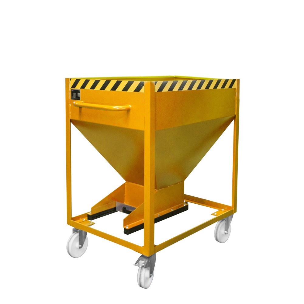 Illustration du produit: Bauer® Conteneur silo, pour matériaux en vrac à grains fins, peint, volume 0,375 m³, RAL 2000 orangé jaune