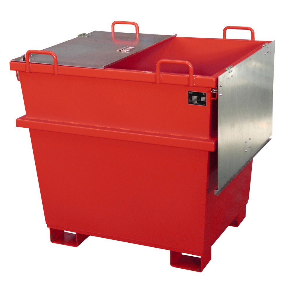 Produktabbildung Nr. 3: Bauer® Conteneur universel type UC, volume 1 m³, RAL 3000 rouge feu