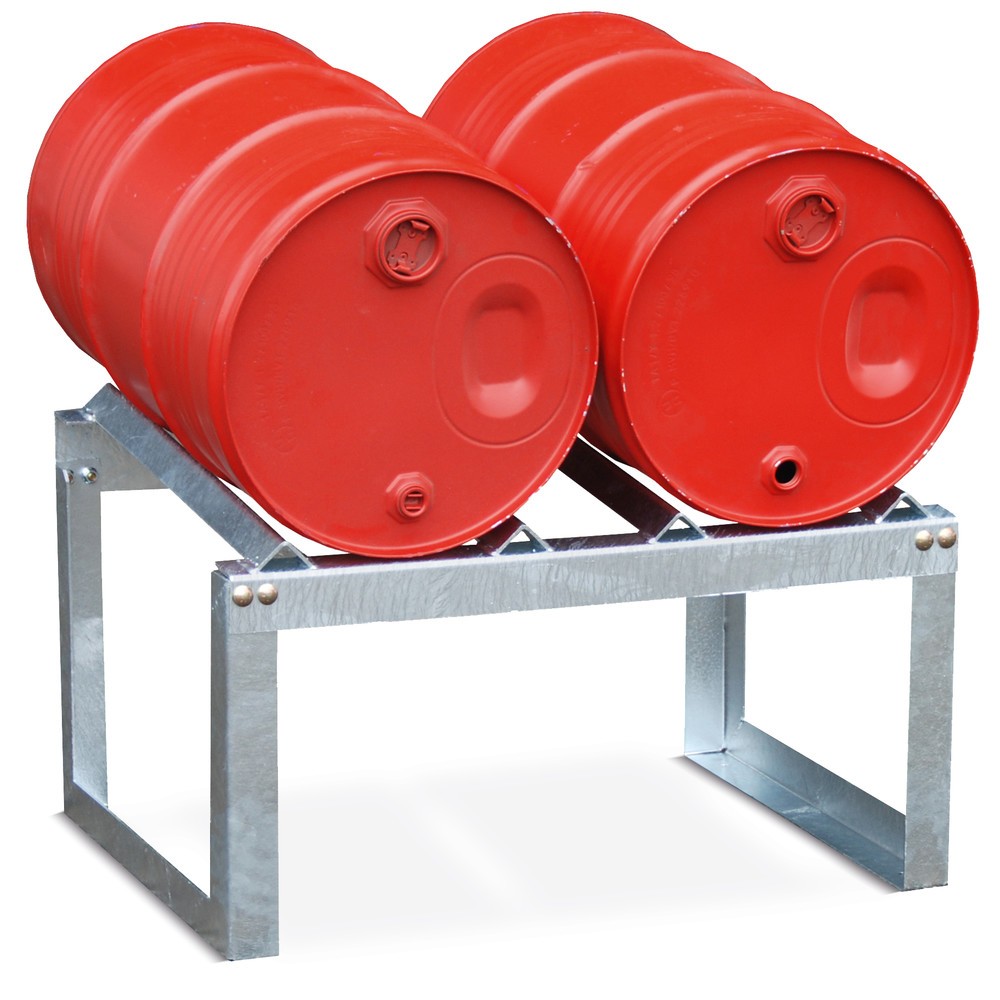 Produktabbildung Nr. 2: Bauer® Fassbock mit Winkelauflage, 2x 60 Liter