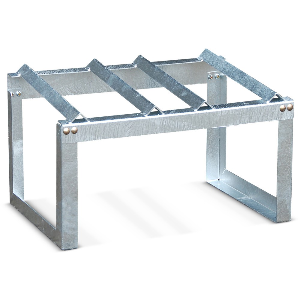 Produktabbildung: Bauer® Fassbock mit Winkelauflage, 2x 60 Liter