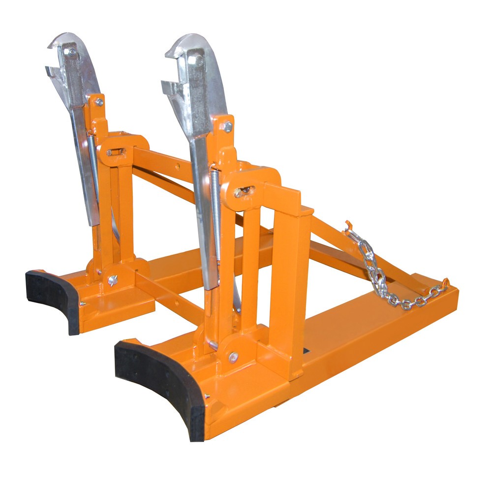 Produktabbildung Nr. 3: Bauer® Fassgreifer, Stahl- und Kunststoff-L-Ringfässer, TK 1.600 kg, RAL 2000 gelborange